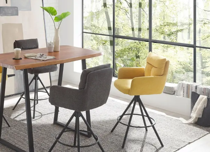 stool, bar stool, modern bar stool, bar stool with swivel, microfiber bar stool.