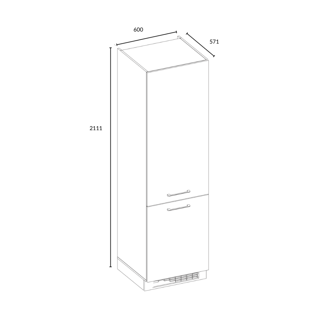 Turin refrigerator housing cabinet 