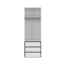 Flex hinged wardrobe 75 cm white