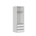 Flex hinged wardrobe 75 cm white