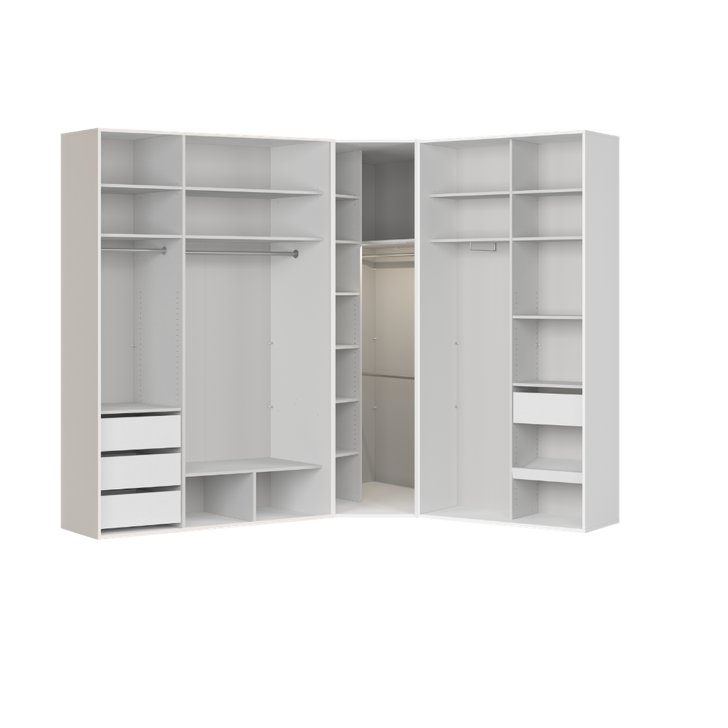 Flex corner wardrobe 253/223 cm