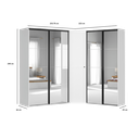 Flex corner wardrobe 253/223 cm