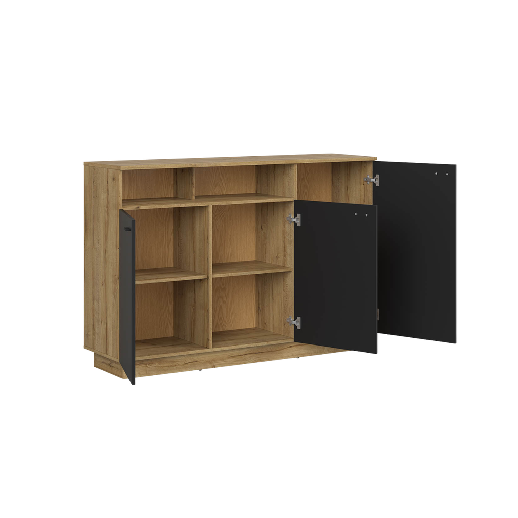 Zenda cabinet 150 cm three-door with shelf  