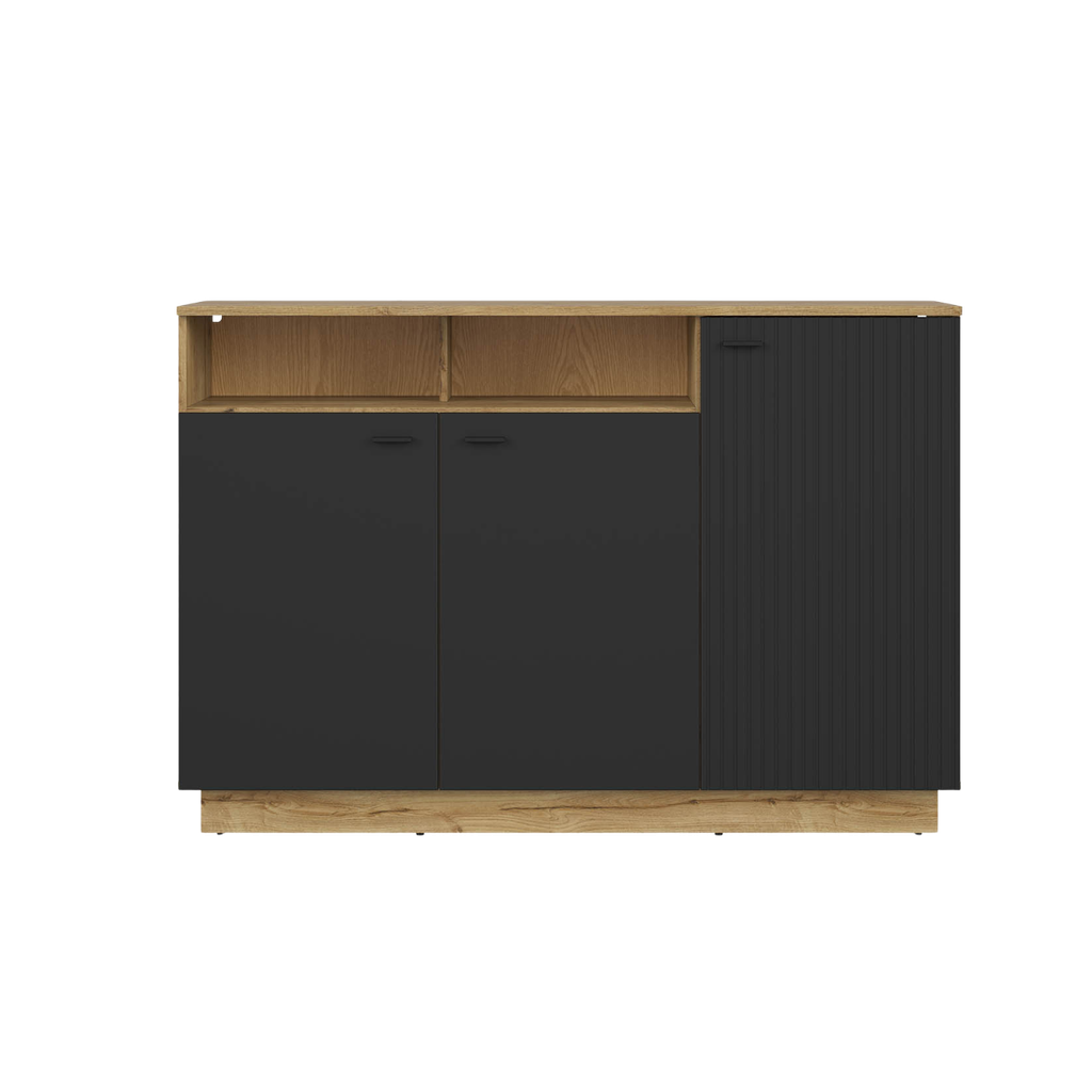 Zenda cabinet 150 cm three-door with shelf  