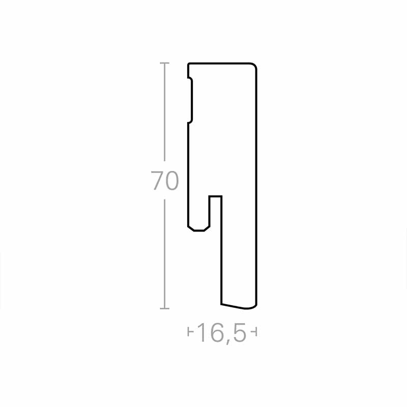 Decor skirtings SL 18 black