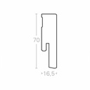 Decor skirtings SL 18 black