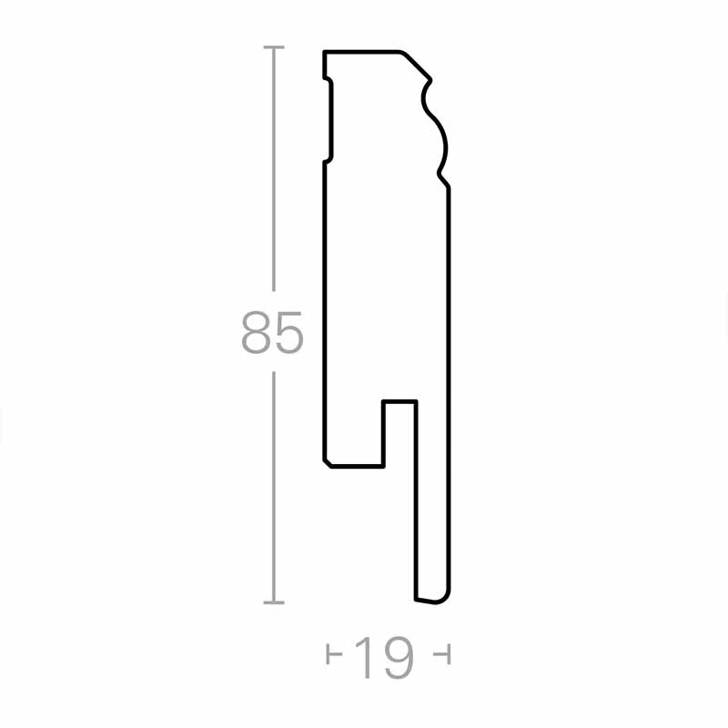 Decor skirtings SL 2 beech