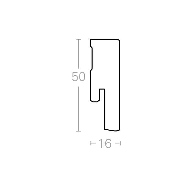 Decor skirting SL 5 WF white