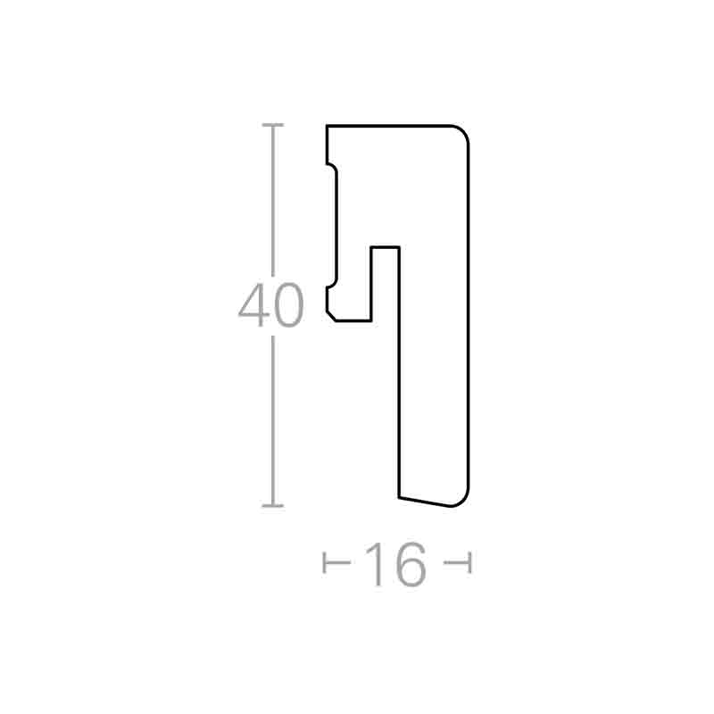 Decor skirting SL 3 walnut