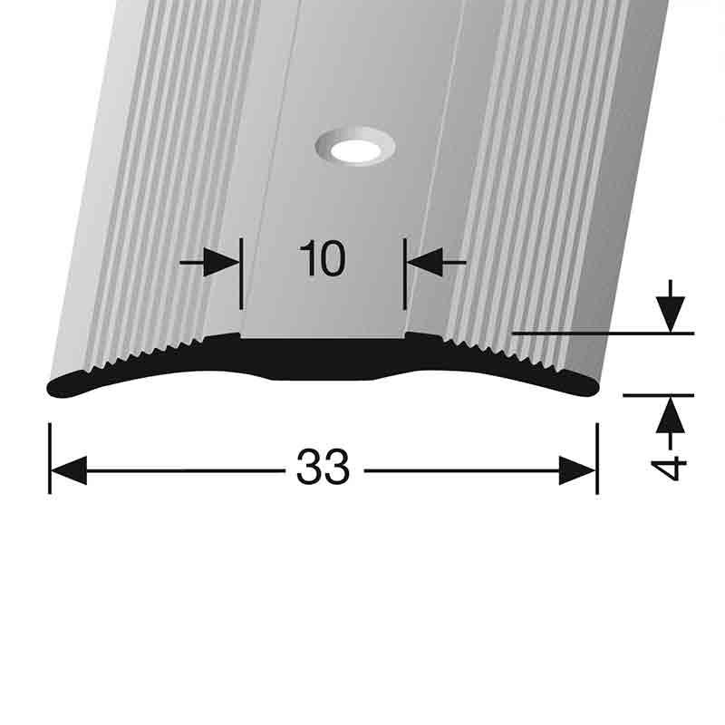 PF 233 beige connecting profiles, centrally countersunk drilled