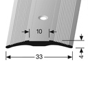 PF 233 beige connecting profiles, centrally countersunk drilled