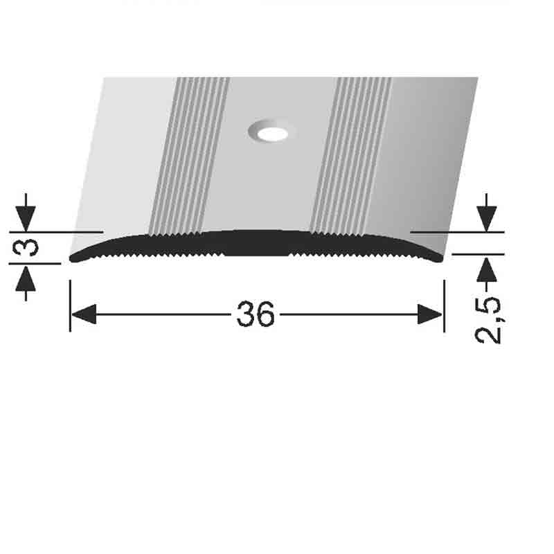 PF 438 polished connecting profiles, centrally countersunk drilled (copy)