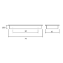 Raso 0091 recessed handle