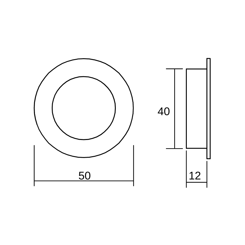 Radi 0204 recessed hadle