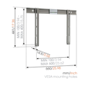 Thin 305 ultrathin fixed tv wall mount