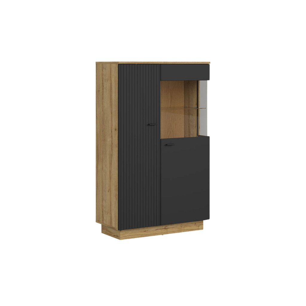 Zenda glass door cabinet