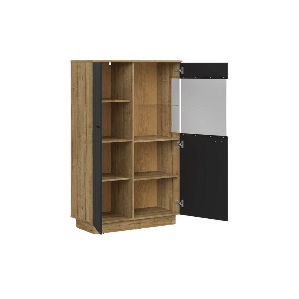 Zenda glass door cabinet