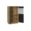 Zenda glass door cabinet