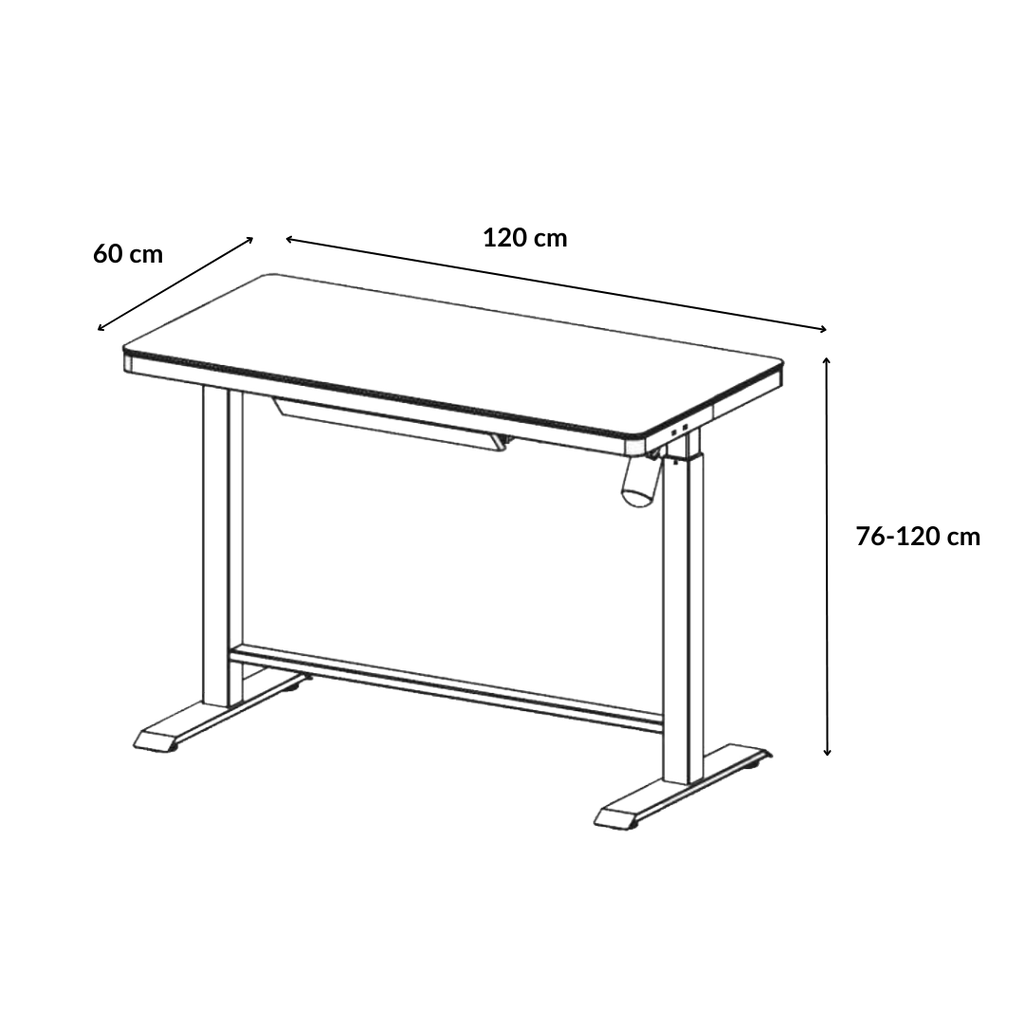 Height adjustable desk