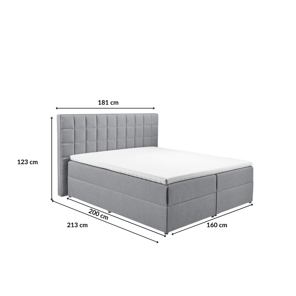 Alaska boxspring bed