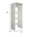 Stacking washing machine cabinet