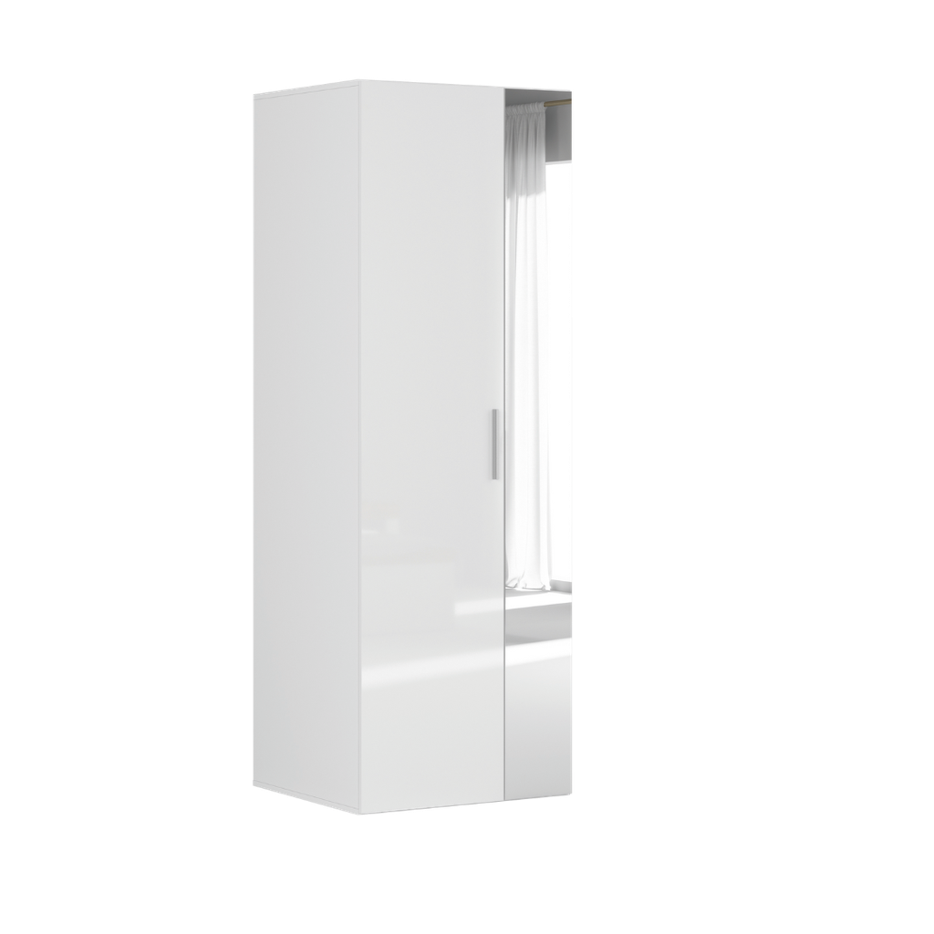 Flex hinged wardrobe 75 cm white