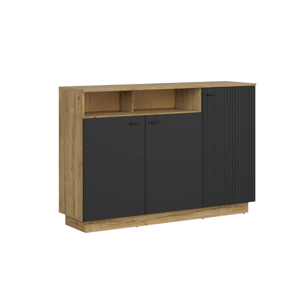 Zenda cabinet 150 cm three-door with shelf  