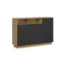 Zenda cabinet 150 cm three-door with shelf  