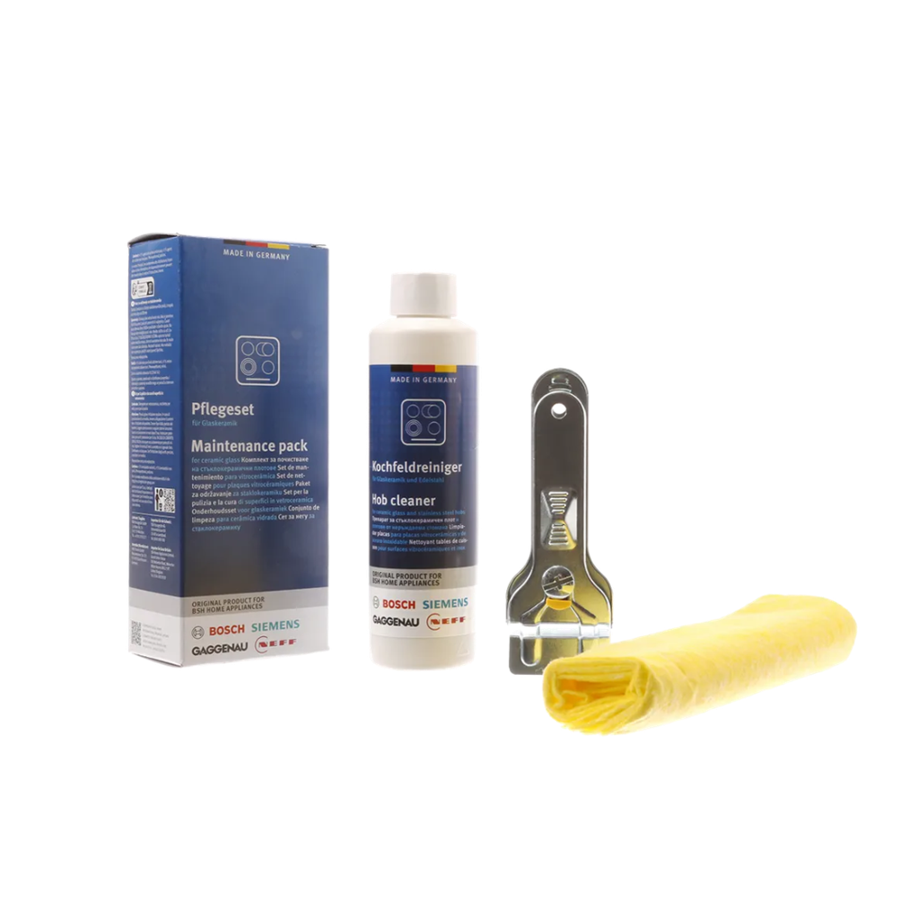 Maintenance pack for ceramic glass and induction hobs