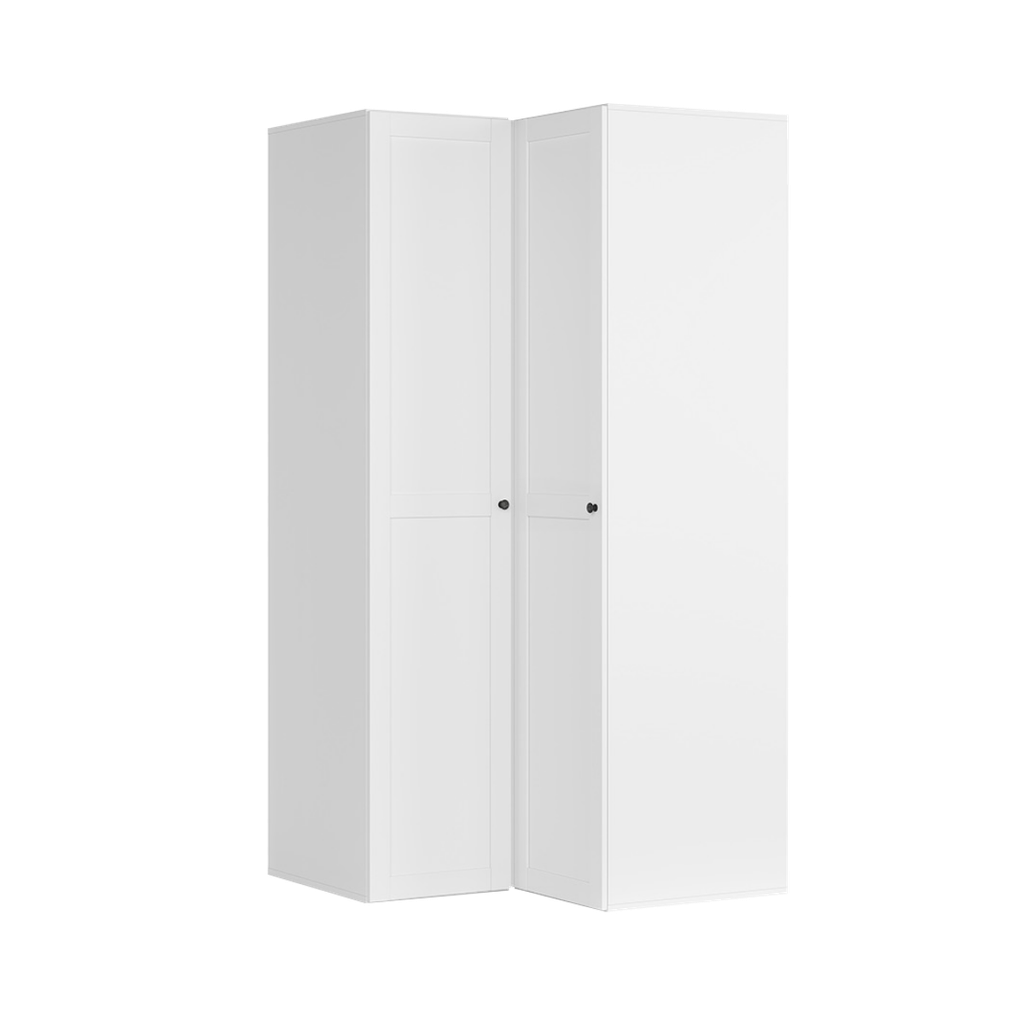[F57-SZAFA_ZESTAW_27-BI/BI-KPL02] Flex Corner Wardrobe 120x118 cm