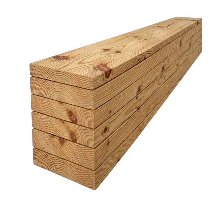 Rough #2 southern yellow pine plank