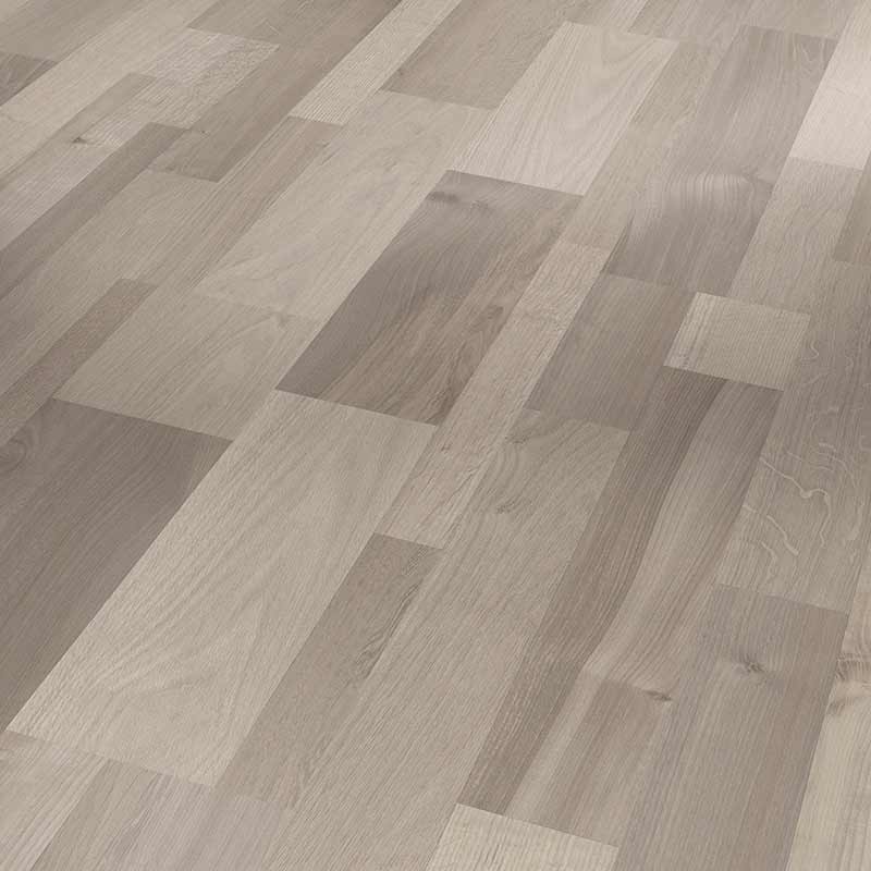 [1474074] Laminate flooring classic 1050 3-strip matt-finish texture (Oak mix light grey, Without joint)