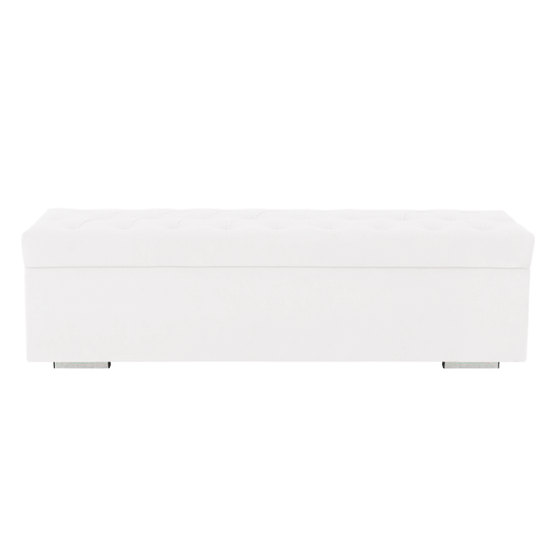 [JB413-PU-TAJA-HBK_141X42X43-G4-BK] Pouf Taja (Madryt 920 White)