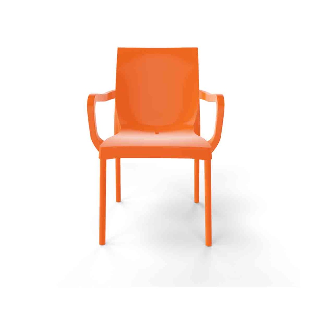 [182.01/B] Iris chair with arm rest (Beige)