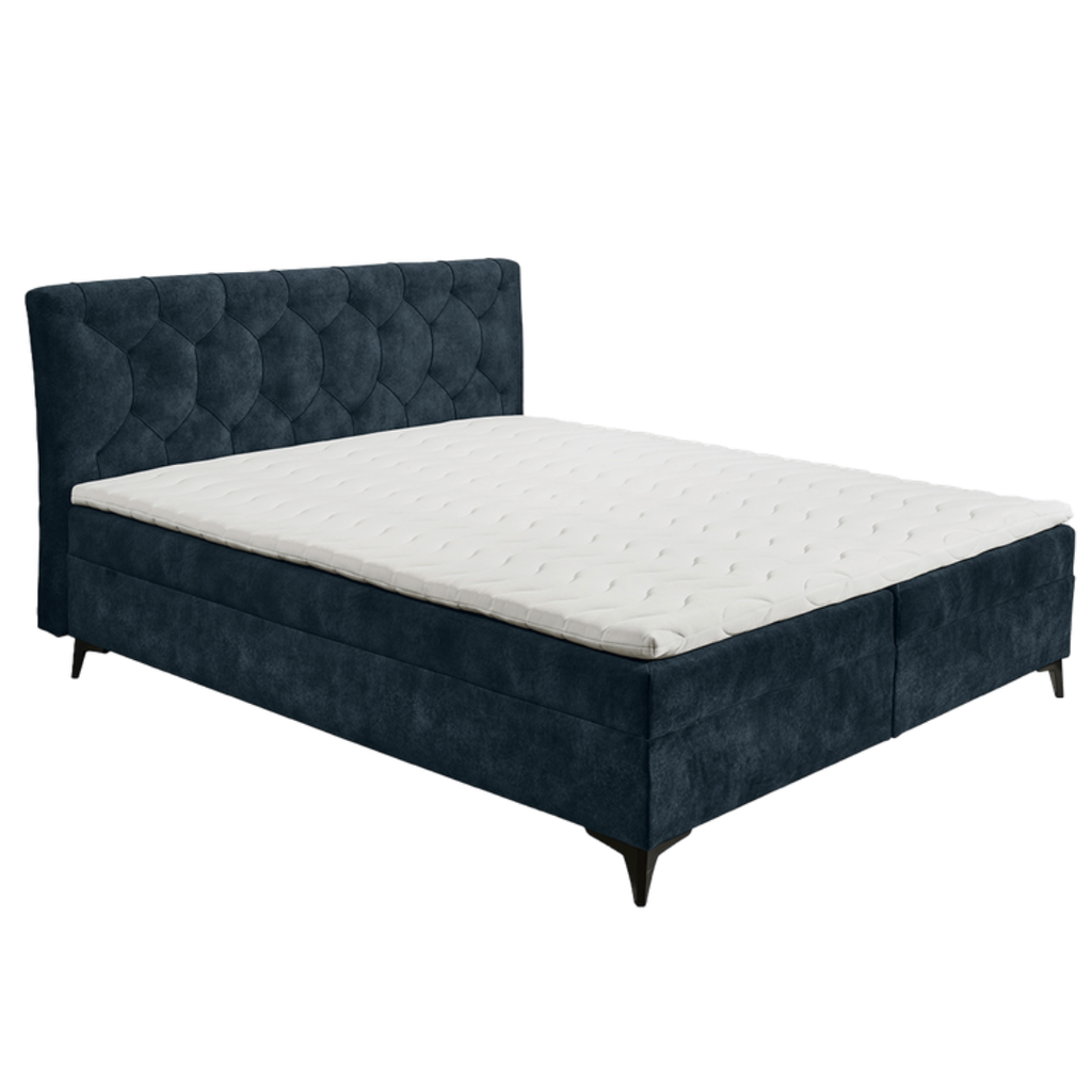[56V36282] Miami box spring bed (Moonshine blue)