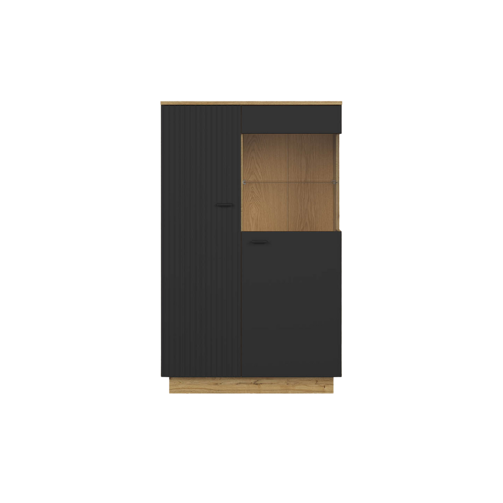 Zenda glass door cabinet