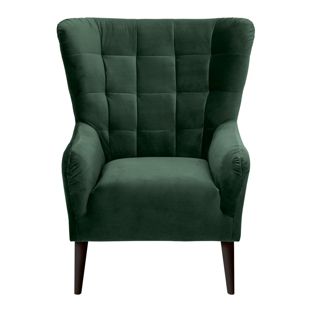 [FL-FO-CASEY-ES-G3-BLUVEL_78] Casey armchair (Bluvel 78 green)