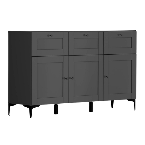 [S499-KOM/150/75/40_7-GF/GF-BC-KPL01] Modeo chest of drawers 150 cm with 3 doors and 3 drawers