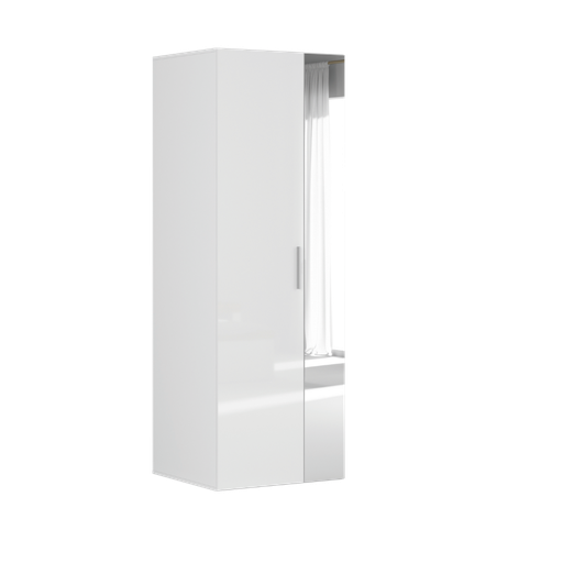 [F57-SZAFA_ZESTAW_14-BI/BLP/SZ-KPL03] Flex hinged wardrobe 75 cm white