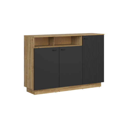 [S617-KOM3D/150- DWF/CA-BC-KPL01] Zenda cabinet 150 cm three-door with shelf  